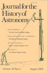 Journal For The History Of Astronomy雜志